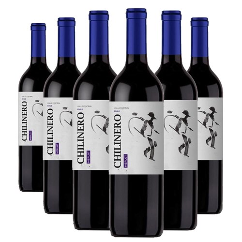 Case of 6 Chilinero Merlot 75cl Red Wine